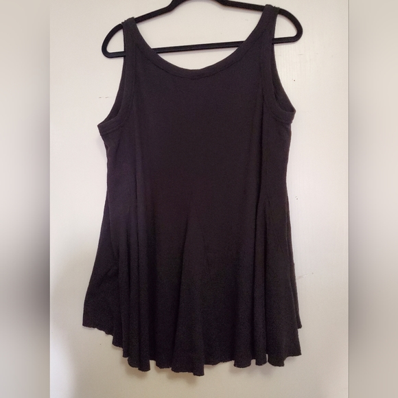 Terra & Sky Top Bundle Purple Quarter Sleeve Tee & Black Flowy Tank Plus Size 0X - Picture 12 of 15